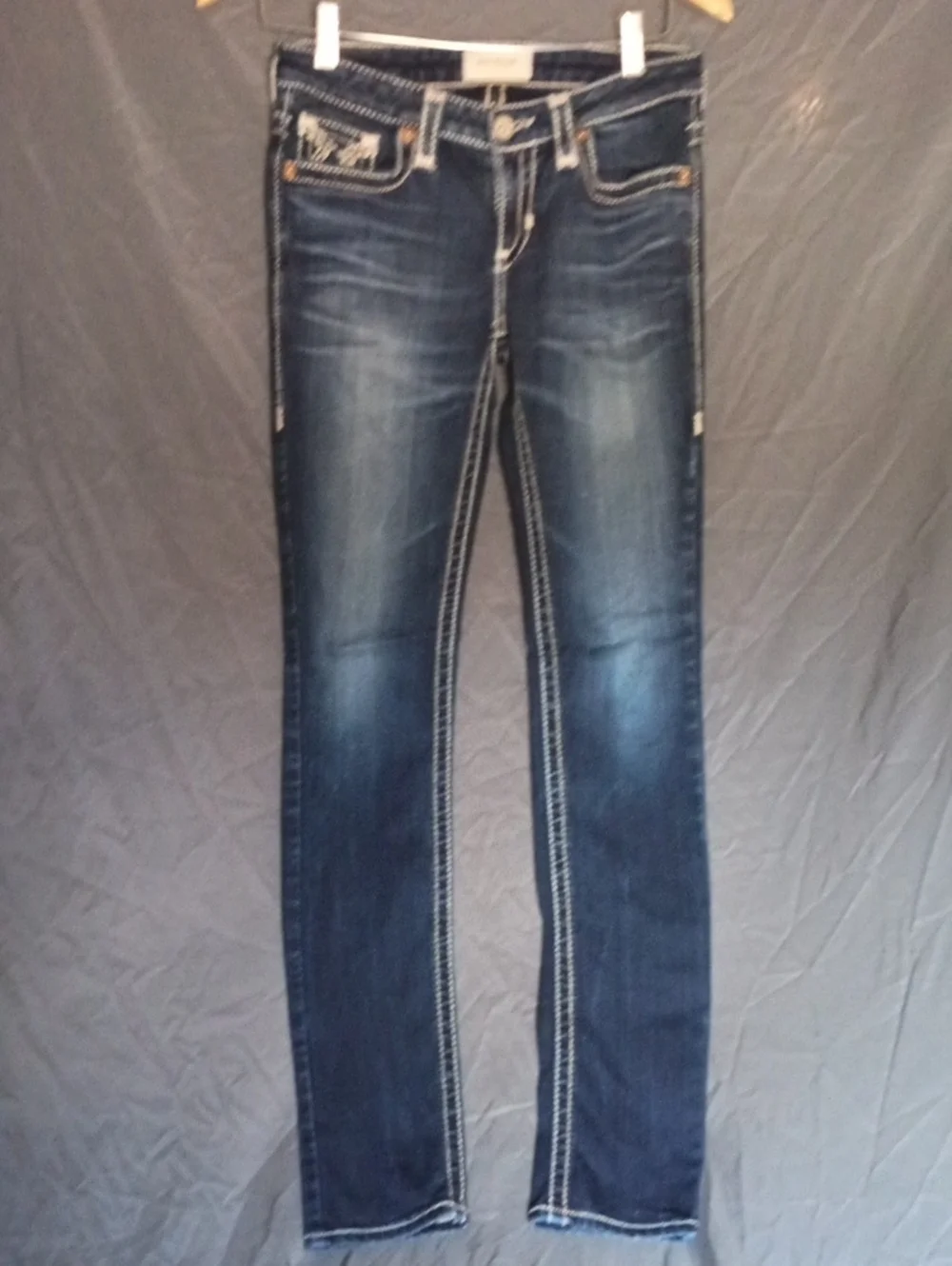 Big Star Women's Skinny Jeans in Dark Blue Wash